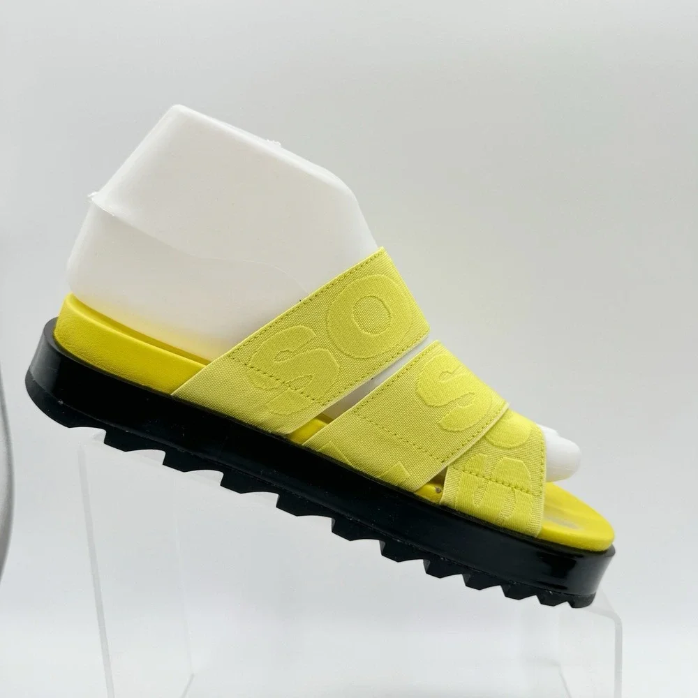 Women's Sorel Roaming™ Sport Slide Slip-on Sandals Yellow Neon Green Sz 7 T1